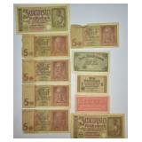 10 pcs. Nazi Germany Bank Notes