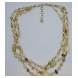 Hand Made Stone, Shell & Bead Necklace