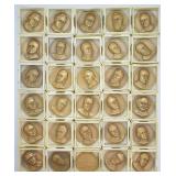 30 pcs. Presidential Medallions in Boxes
