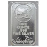 1 oz .999 Silver Bullion Bar