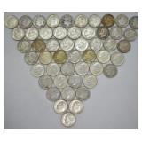 50 pcs. Silver Dimes