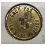 Jellico Coal Script 5 cent UNC