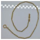 10k Gold Antique Watch Fob Chain