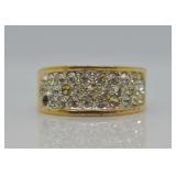 Gold-tone Costume Cocktail Ring