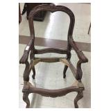 Mahogany French Arm Chair stained cherry
