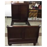 Twin size Mahogany Sleigh Bed