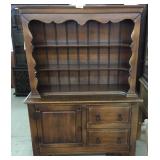 Vintage maple stepback hutch