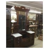 Handcrafted Walnut east-lake style dresser