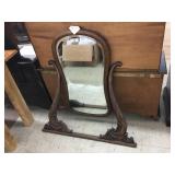 Early Oak Tilting mirror base 41"W