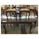 Refractory Dining Table & 6 Side Chairs-Queen Anne