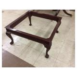 Square Mahogany Chippendale Foot Coffee Table