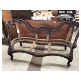 French Mahogany Sofa-Unfinished