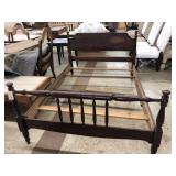 Full Size Mahogany Bed from 1930