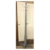 Hand Crafted Solid Wood Gray Coat Rack