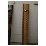 Mahogany Canopy Frame Top-Unfinished