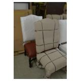 Set of 2 Louis XII Side Chair-Leather,Arch Top