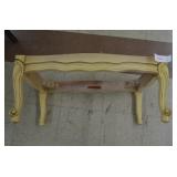 Cream Color Footstool-No Top
