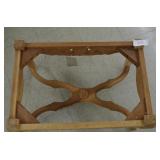 Mahogany Footstool-Unfinished-Very Ornate