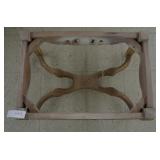 Mahogany Footstool-Light Brown Finish