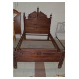 Full Size Walnut Bed Frame-1880