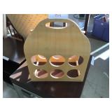 6 Bottle Wooden Wine Rack