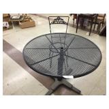 Outdoor Steel Dining Table w/Single Chair