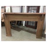 Solid Oak Fireplace Mantle & Hearth