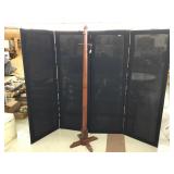 Mahogany Coat Rack w/Ornate Base