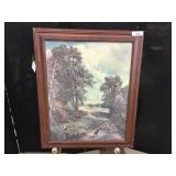 Painting on Canvas-No Name-Drinking From the Creek