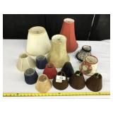 14 Small Lamp Shades-Various Size & Colors