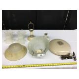 9 Pieces of Vintage Light Covers & Globes