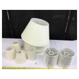 8 Small White,5 Large Cream,2 Wall Mount Lamp Shad