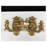 Pair of Gold Wall Sconces-P.T. Devonshire