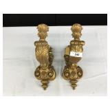 Pair of Gold Wall Sconces-P.T. Devonshire