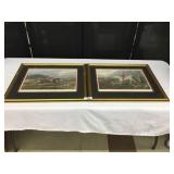 2 Foxhunt Prints by T.N.H. Walsh-Engraved by E.G.