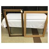 Pair of Wood Frames-1 is Unfinished