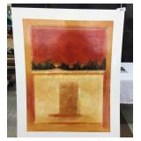 Painting on Cardboard-Jim Hoop(?)-Treeline on Oran