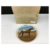 11" Numbered Collectors Horse Plate-On Cloud Nine