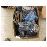 Large Box of Wooden Furniture Legs w/Threaded Scre