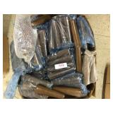 Large Box of Wooden Furniture Legs w/Threaded Scre
