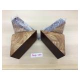 Selection of 4 Finished Cherry Color Triangular So