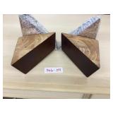 Selection of 4 Finished Cherry Color Triangular So