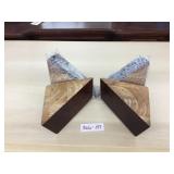 Selection of 4 Finished Cherry Color Triangular So