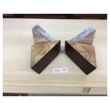 Selection of 4 Finished Cherry Color Triangular So