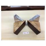 Selection of 4 Finished Cherry Color Triangular So