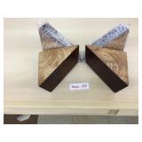 Selection of 4 Finished Cherry Color Triangular So