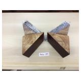 Selection of 4 Finished Cherry Color Triangular So