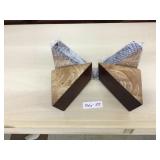 Selection of 4 Finished Cherry Color Triangular So