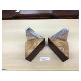 Selection of 4 Finished Cherry Color Triangular So