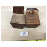 Selection of 4 Finished Cherry Color Tapered Squar